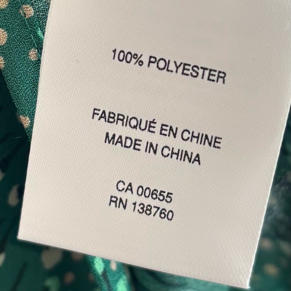 Reitmans green floral bow blouse, NWT - Picture 8 of 8